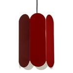 Pendant lamps, Arcs shade, auburn red, Red