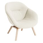 Fåtöljer, About A Lounge Chair AAL83 Soft, såpad ek - Olavi by HAY 01, Vit
