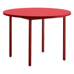 Ruokapöydät, Two-Colour pöytä, 105 cm, viininpunainen - punainen, Punainen