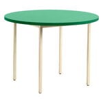 Tavoli da pranzo, Tavolo Two-Colour, 105 cm, avorio - verde menta, Bianco