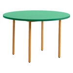 Dining tables, Two-Colour table, 120 cm, ochre - green mint, Yellow