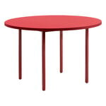 Ruokapöydät, Two-Colour pöytä, 120 cm, viininpunainen - punainen, Punainen