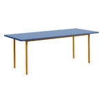 Two-Colour pöytä, 200 x 90 cm, okra - sininen