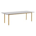 Dining tables, Two-Colour table, 240 x 90 cm, ochre - light grey, Gray