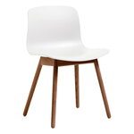 About A Chair AAC12, lacquered walnut - white