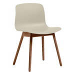 Dining chairs, About A Chair AAC12, lacquered walnut - pastel green, Brown