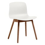 Dining chairs, About A Chair AAC12 Eco, lacquered walnut - white, White