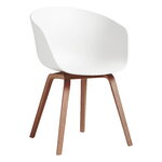 About A Chair AAC22, lacquered walnut - white