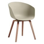 About A Chair AAC22, lacquered walnut - pastel green