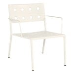 Outdoor lounge chairs, Balcony lounge armchair, chalk beige, White