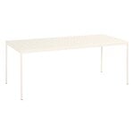 Patio tables, Balcony table, 190 x 87 cm, chalk beige, White