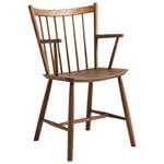 Dining chairs, J42 chair, dark oiled oak, Brown