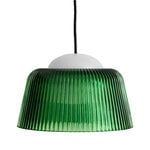 HAY Lampada a sospensione Brim, 24,5 cm, vetro verde bottiglia