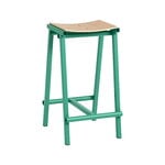 HAY Taburete 8 bar stool, low, 65 cm, soft jade - lacquered oak