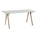 HAY Bureau CPH10 2.0, 160 x 80 cm, chêne laqué -linoléum blanc cassé