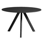 HAY Table CPH20 2.0, 120 cm, chêne noir - linoléum noir