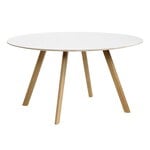 HAY CPH25 2.0 table, 140 cm, lacquered oak - white laminate