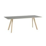 HAY CPH30 2.0 table, 200 x 90 cm, lacquered oak - grey linoleum