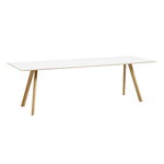 HAY Table CPH30 2.0, 250 x 90 cm, chêne laqué - stratifié blanc