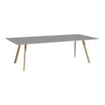 HAY Table CPH30 2.0, 250 x 120 cm, chêne laqué - linoléum gris