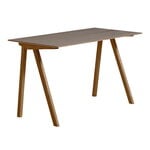 HAY CPH90 2.0 desk, 130 x 65 cm, walnut - lacquered walnut veneer