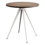 Dining tables, Pyramid Café table 21, 70 cm, beige - smoked oak, Beige