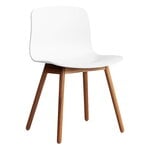Dining chairs, About a Chair AAC12, white 2.0 - lacquered walnut, White