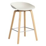 Bar stools & chairs, About A Stool AAS32, 65 cm, melange cream 2.0 - l. oak - steel, Beige