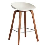 Bar stools & chairs, About A Stool AAS32, 65 cm, melange cream 2.0 - l. walnut-steel, Beige