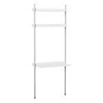 HAY Pier System 11 hylly työtasolla, PS valkoinen - alumiini