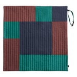 HAY Coperta da viaggio trapuntata HAY Dogs, 80 x 80 cm, bordeaux - verde - blu