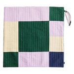 HAY Coperta da viaggio trapuntata HAY Dogs, 80 x 80 cm, lavanda - verde - blu