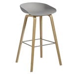 About A Stool AAS32, 75 cm, soaped oak -  grey