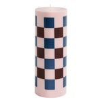 HAY Candela Column, L, quadri rosa chiaro - bordeaux - blu scuro