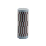 HAY Column candle, M, anthrachite - bordeaux