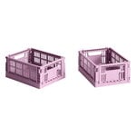 HAY Colour Crate Mini, 2 pcs, dusty rose