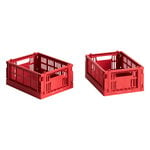 HAY Colour Crate Mini, 2 st, röd