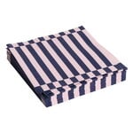 HAY Pattern napkins, dinner, set of 20, light pink -dark blue pillar stripe