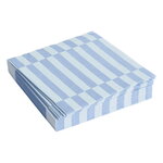 HAY Pattern paperiservetti, lounas, 20 kpl, vaaleansin. -dusty blue raita