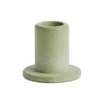 HAY Tube candleholder, S, concrete, dusty green