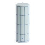 HAY Column candle, L, light blue - blue