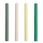 HAY Hexagon candle, 4 pcs, greens - whites