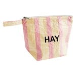 HAY Candy Stripe wash bag, M, red and yellow