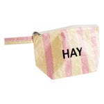 Candy Stripe wash bag, S, red and yellow