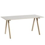 CPH10 table 160x80 cm, matt lacquered oak - off white lino CPH10 table 160x80 cm, matt lacquered oak - off white lino