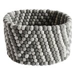 Fabric baskets, Bead basket, 40 cm, grey, Grey