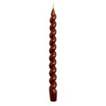 Candles, Long Spiral candle, brown, Brown
