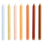 Candles, Gradient candles, set of 7, rainbow, Multicolour