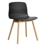 Dining chairs, About a Chair AAC12, black 2.0 - lacquered oak, Black