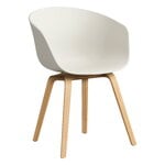 Dining chairs, About A Chair AAC22, melange cream 2.0 - lacquered  oak, Beige